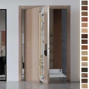 Upgrade your house with an Entry Door featuring a sleek pivot design.