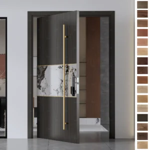 Entry Door crafted from natural timber for Australian villas.