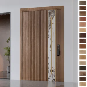 Stylish and eco-friendly Entry Door for villa construction.
