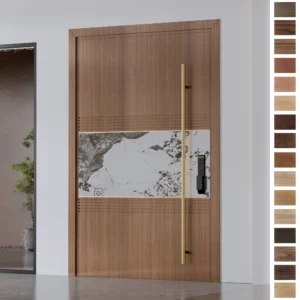 Explore high-end Italian pivot front doors for your villa.