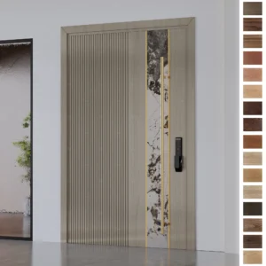 Entry Door: Shop USA standard eco-friendly walnut pivot doors.