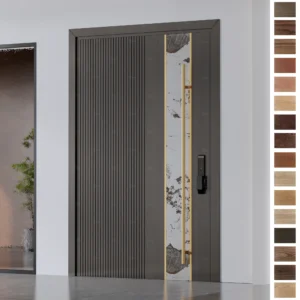 Enhance your villa with USA Standard Walnut Wooden Pivot Doors.