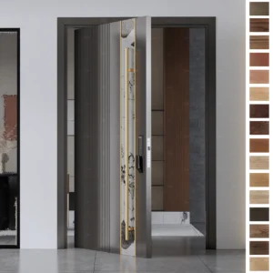 Entry Door crafted from premium timber with a sleek pivot design.