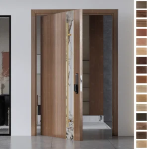 Entry Door experts Yohome craft custom wood doors built for beauty.