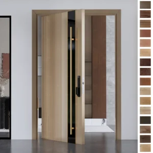China’s top factory delivers exterior timber doors for stylish and secure front entrances.