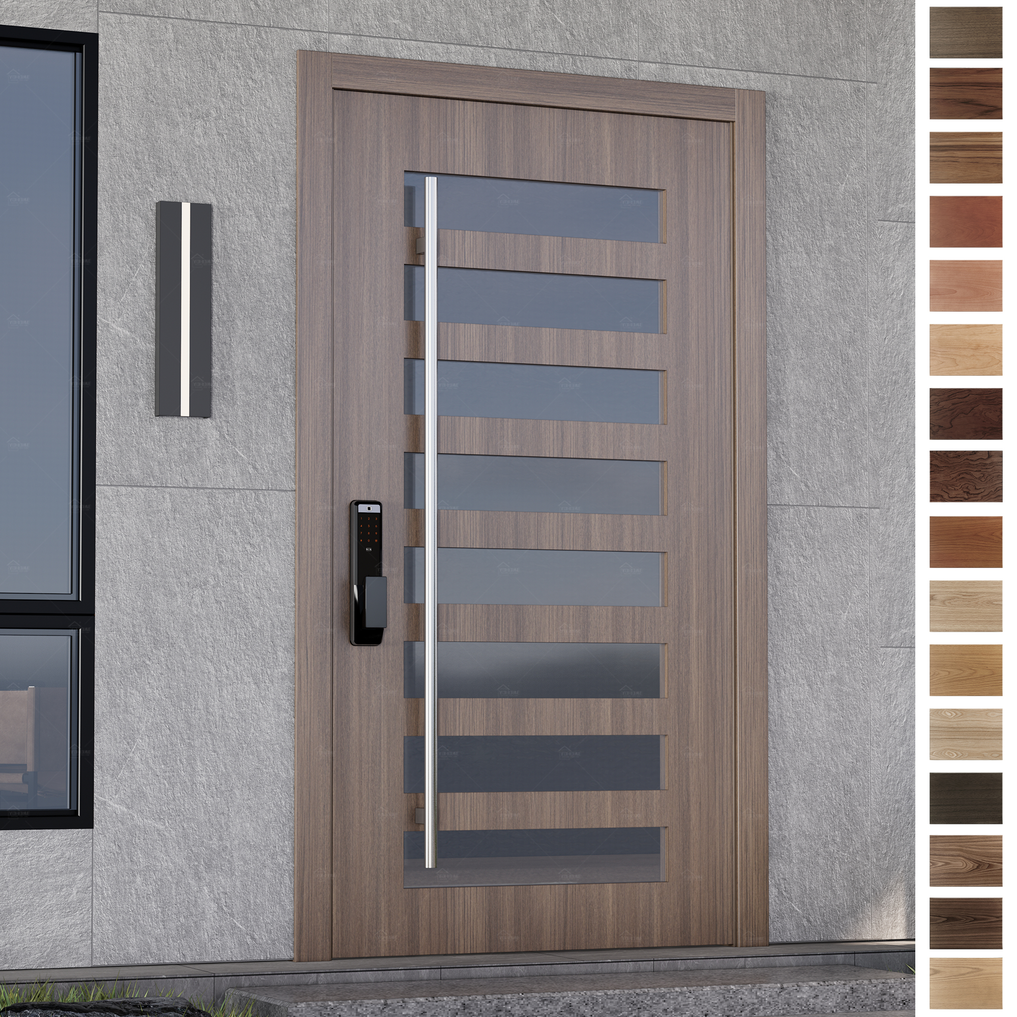 Entry Door made with Spain wood and German precision.