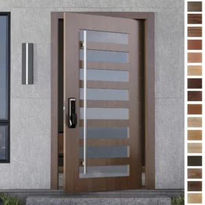 Elegant and secure Entry Door with smart lock technology.