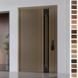 Entry Door featuring solid wood and plywood design from Malaysia.