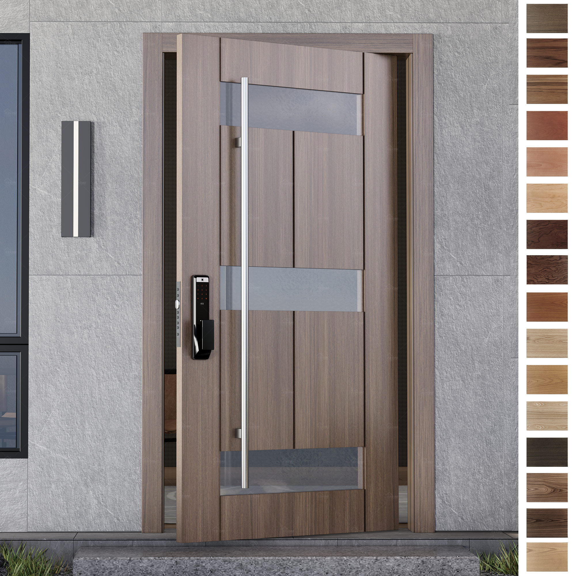 Entry Door ideal for Mexico modern villas.