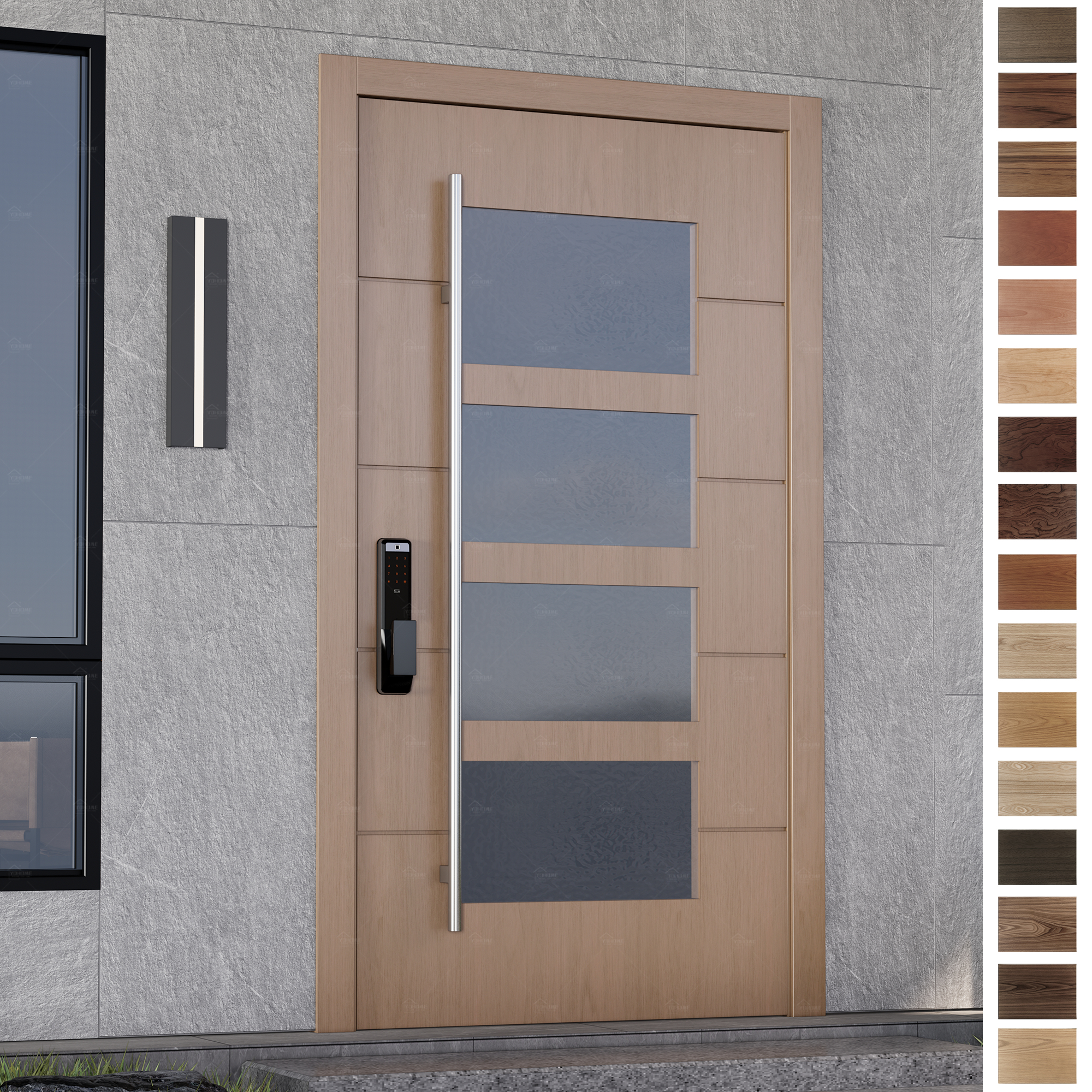 Entry Door designed for contemporary Spanish villas.