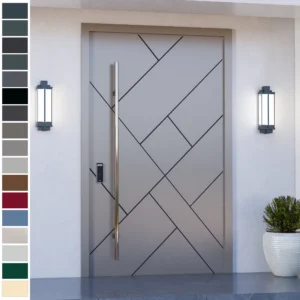 Entry Door in cast aluminum combines American luxury with strength.