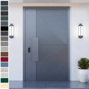 Entry Door made with premium cast aluminum for villas and luxury homes.
