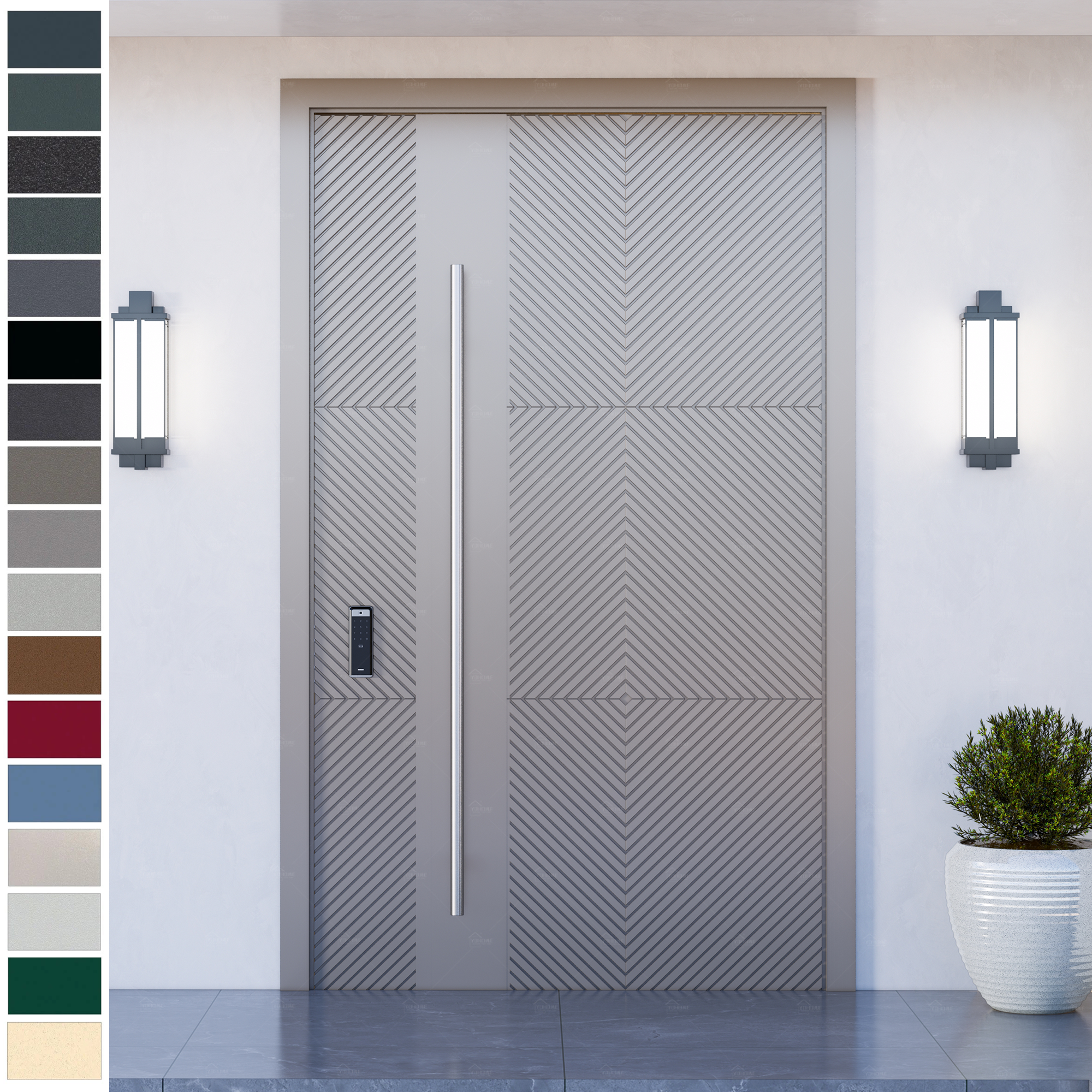 Entry Door solution for stylish security.