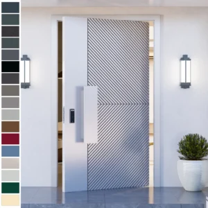 Upgrade your Entry Door with Yohome's cast aluminum pivot model.