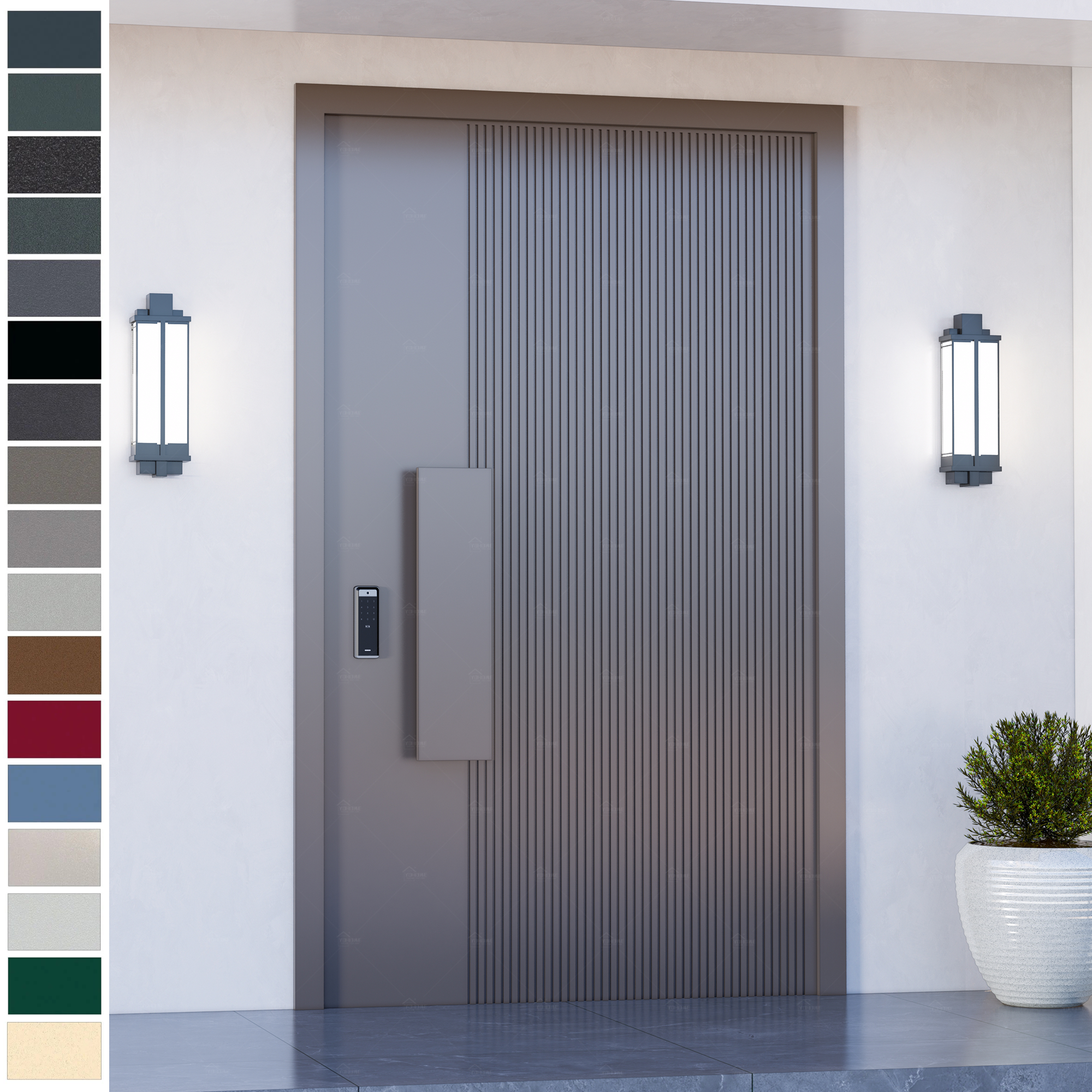 Entry Door in a sleek modern design by Foshan Yohome.