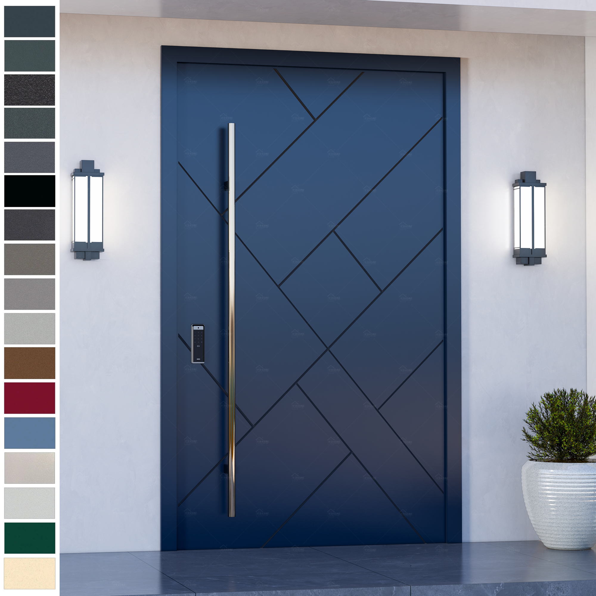 Entry Door crafted for Italy luxury villas.
