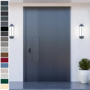 Entry Door with bulletproof design for villas in Brazil and Chile.