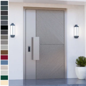 Entry Door with sleek pivot design by Yohome.