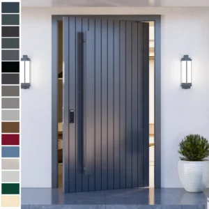 Secure your home in style with this cast aluminum Entry Door.