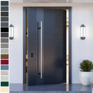 Entry Door featuring high-end cast aluminum, modern aesthetics, and noise reduction.