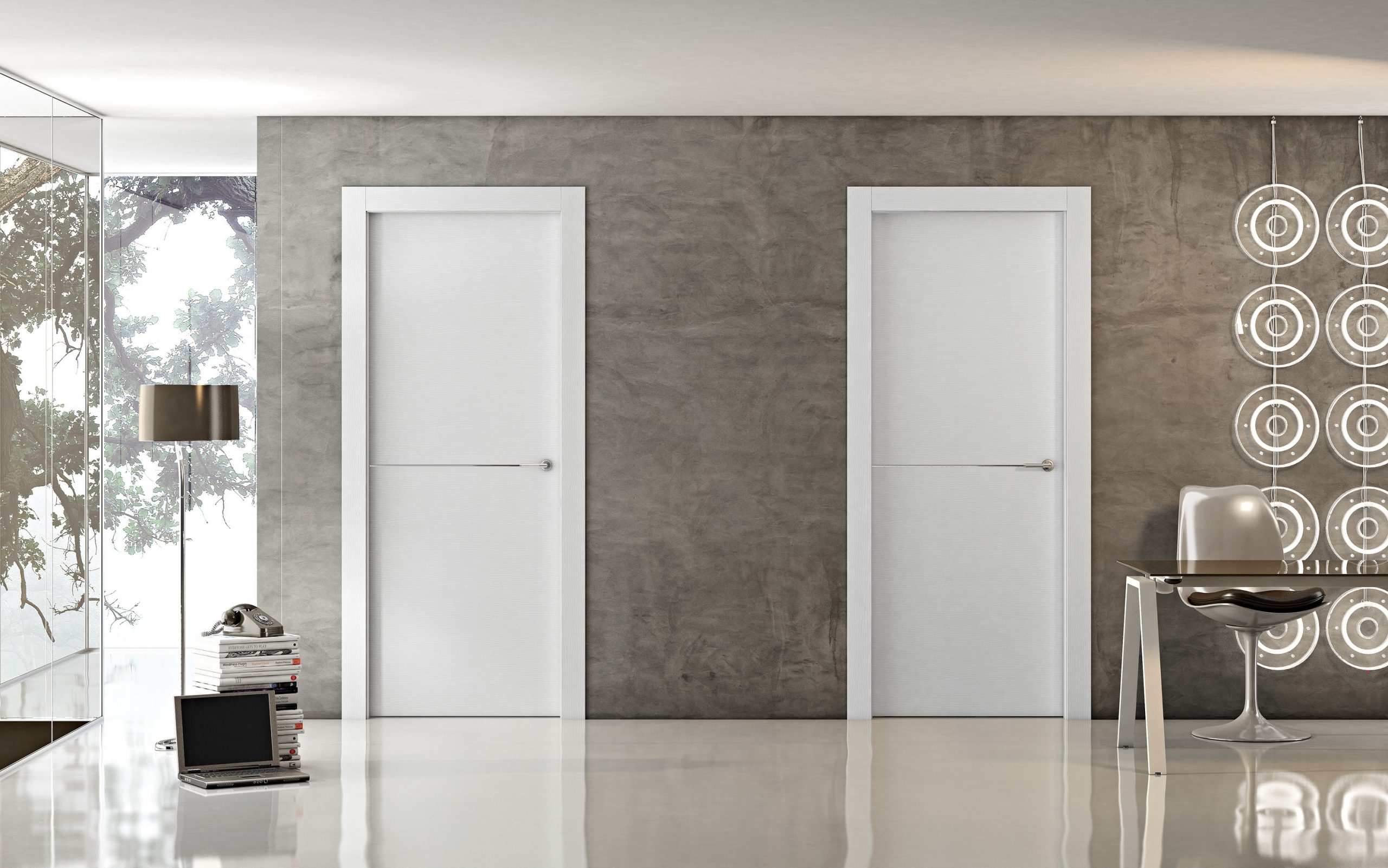 Rich mahogany wood flat door that adds elegance and timeless style to any home.