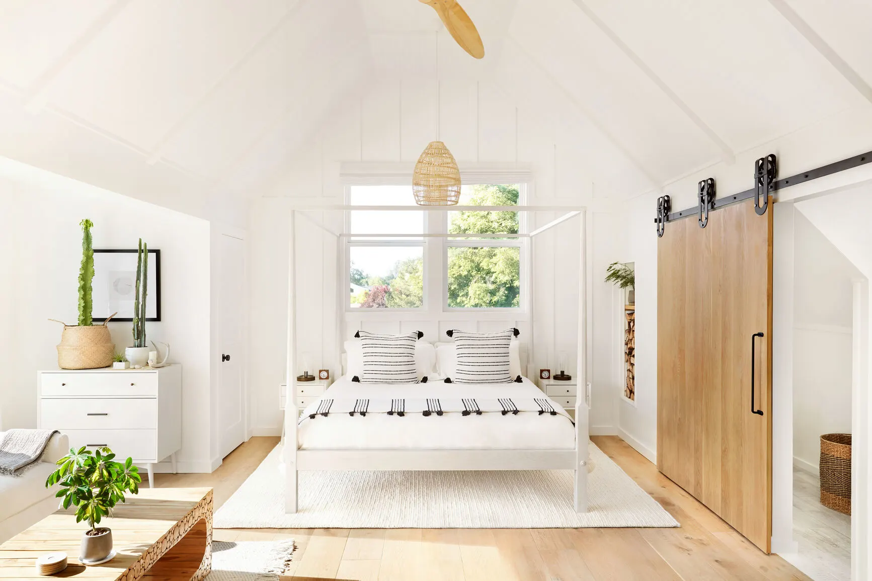 High-quality wood barn door showcasing natural texture and durability.