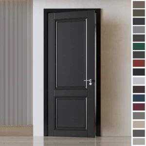 Interior Door with solid wood and modern HDF design.