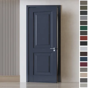 Interior Door that blends walnut and oak for a sleek, contemporary look.