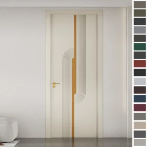 Custom Interior Door made of solid core MDF, designed for bedrooms.