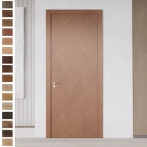 Interior Door factory specializing in custom pre-hung wood doors with frame.