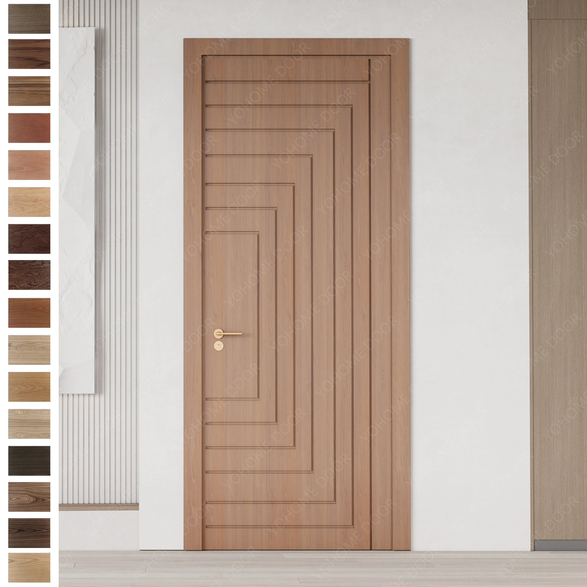 Interior Door supplier specializing in custom pre-hung walnut doors.